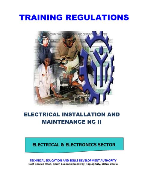 ELECTRICAL INSTALLATION AND MAINTENANCE NC II .